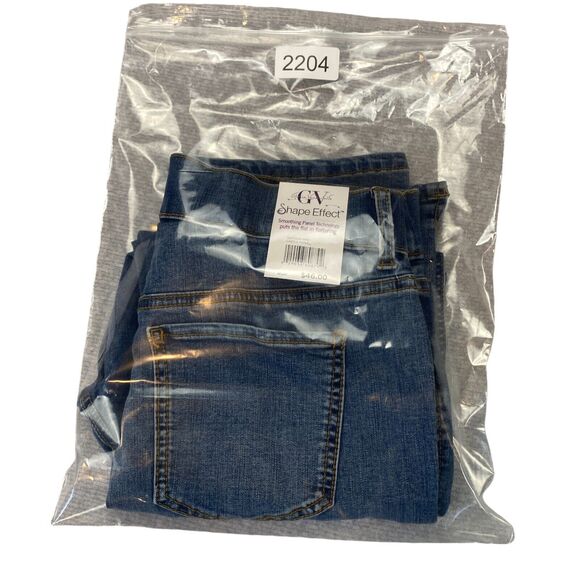 Gloria Vanderbilt Jeans Womens 6 Blue Denim Shape Effect Stretch High Rise Capri - Picture 13 of 13